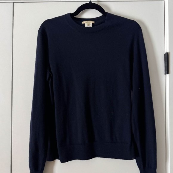 Celine Navy Wool Sweater - Picture 4 of 4